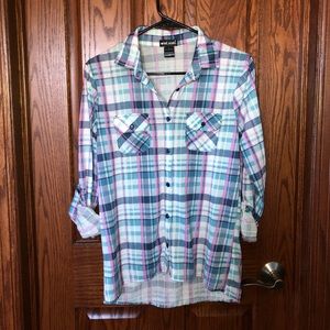 Pink and Blue Flannel